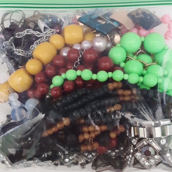 Craft Junk Repurpose Upcycle Jewelry Lot - Picture 1 of 15